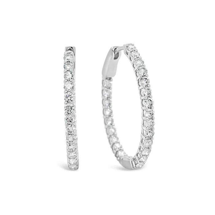 Diamond Hoop Earring 1.50CTW - Image 2