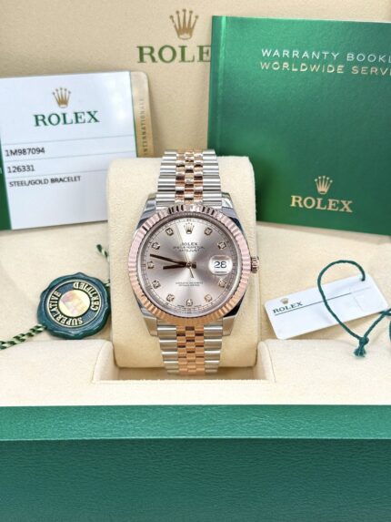 Rolex 41mm Everose gold DateJust