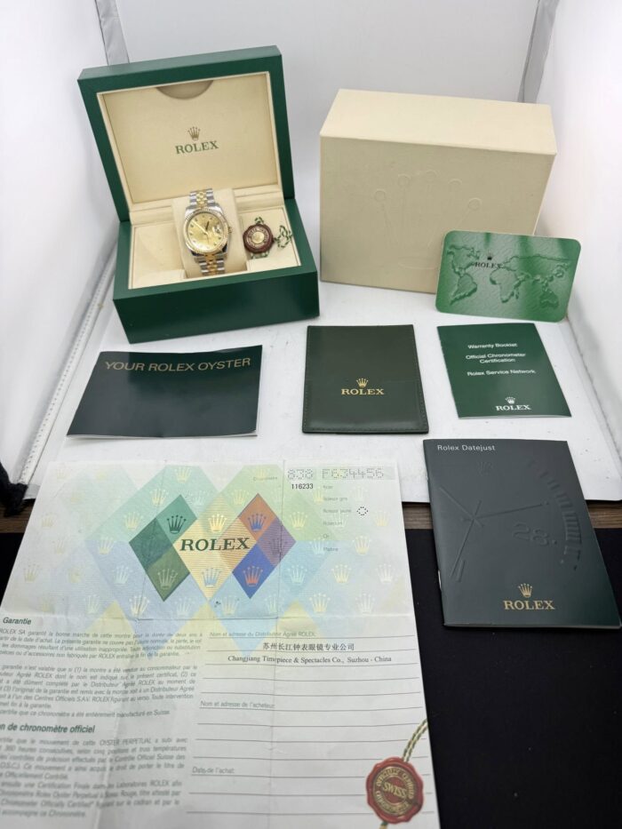 Rolex 36mm 18k Two Tone Datejust - Image 4