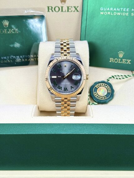Rolex 41mm Two Tone Wimbledon Datejust