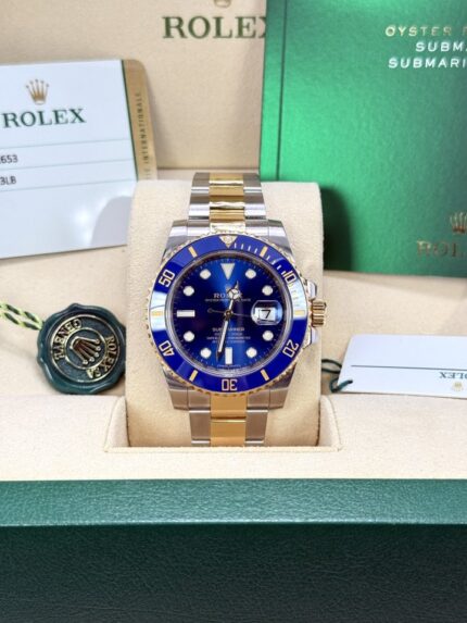Rolex 40mm Ceramic Bluesy 18k Two Tone 