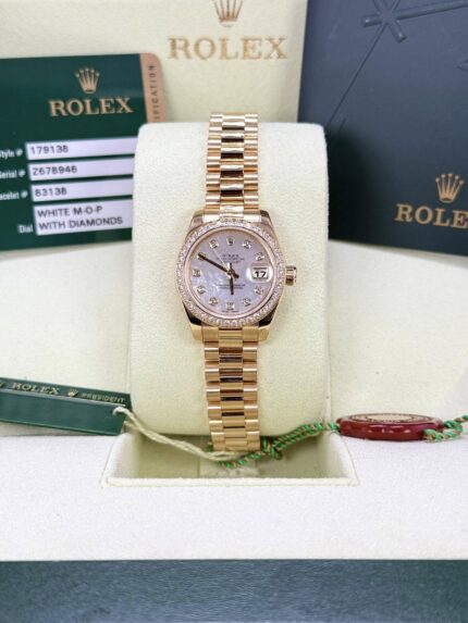 Ladies Rolex MOP Diamond Dial 