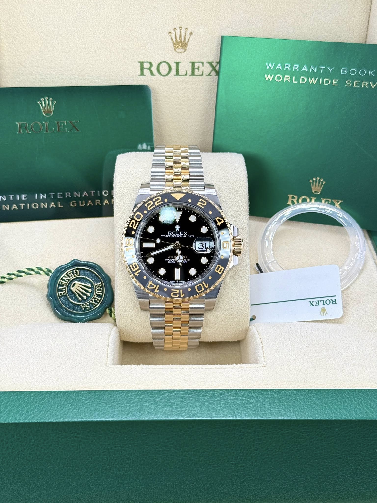 592413760_851521080962035_4233113484683955851_n Rolex 40mm 18k two tone GMT Master II - Image 1