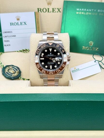 Rolex GMT 18k Everose “Rootbeer” 