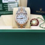 Rolex 36mm 18k Everose Two Tone Datejust 
