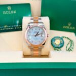 Rolex 41mm Two Tone Everose Datejust 