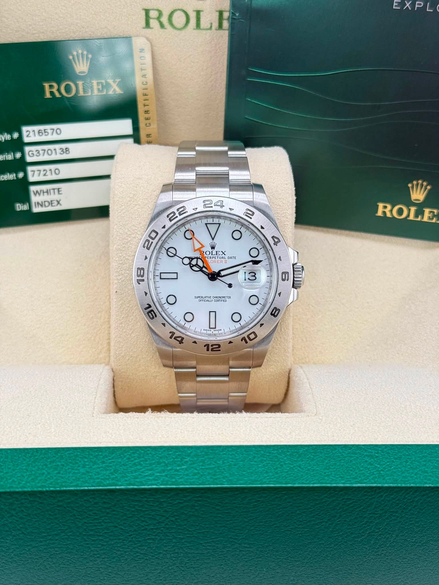 753320267_1042255258555282_3600758470675907265_n Rolex 42mm Polar Explorer II - Image 1