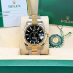 Rolex 42mm 18k gold Sky-dweller 
