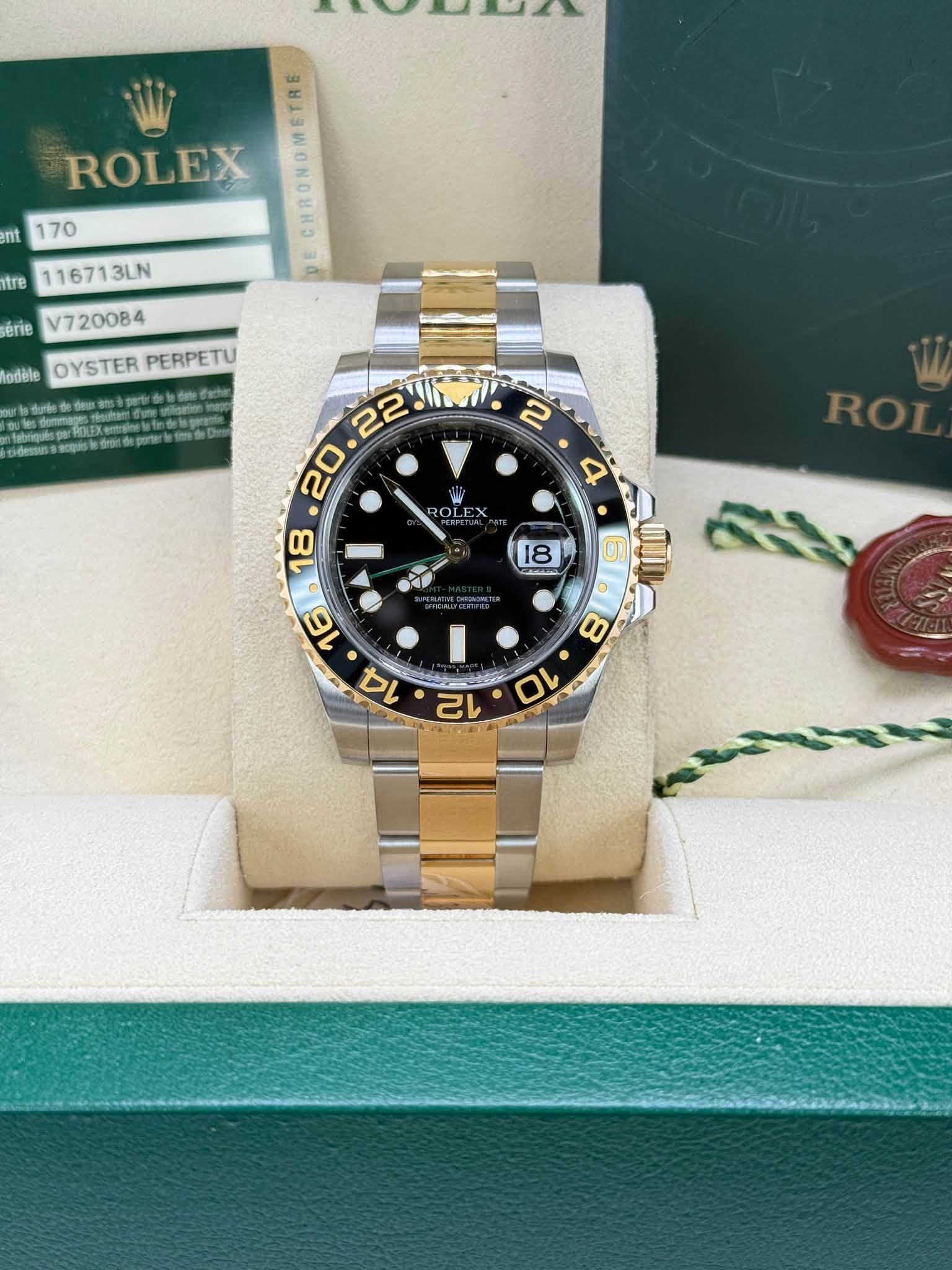 818384474_1088168530630621_9050941142030291774_n Rolex 40mm 18k Two Tone GMT master II - Image 1